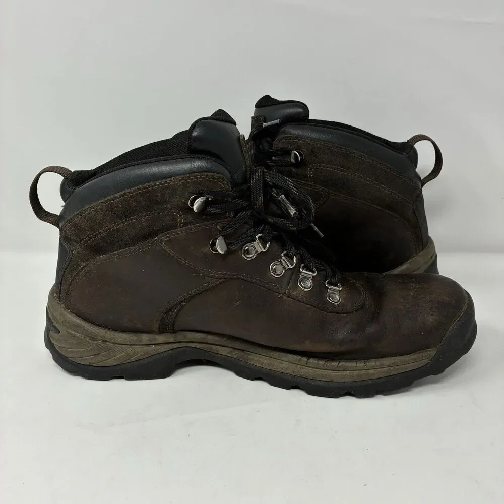 Timberland-Flume Waterproof Boot Men Size 12 Leather Brown 18128